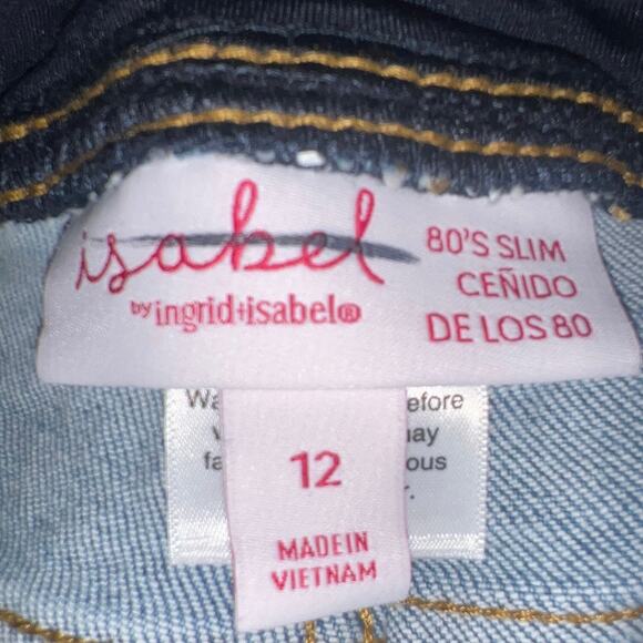 Isabel Maternity 80’s High-Rise Over Belly Denim Jeans Size 12 New - Picture 5 of 14
